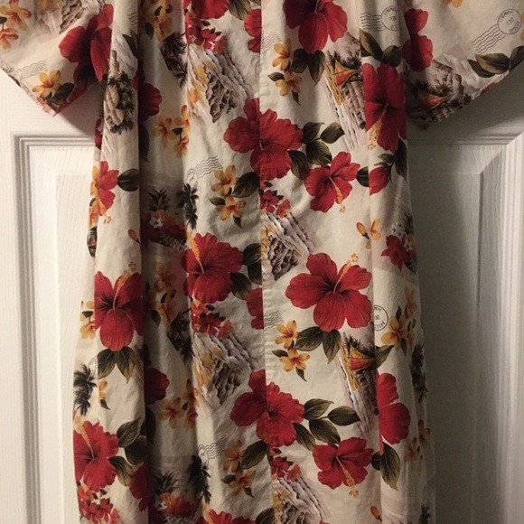 Hilo Hattie The Hawaiian Original Floral Postcard Print Dress - Picture 5 of 15